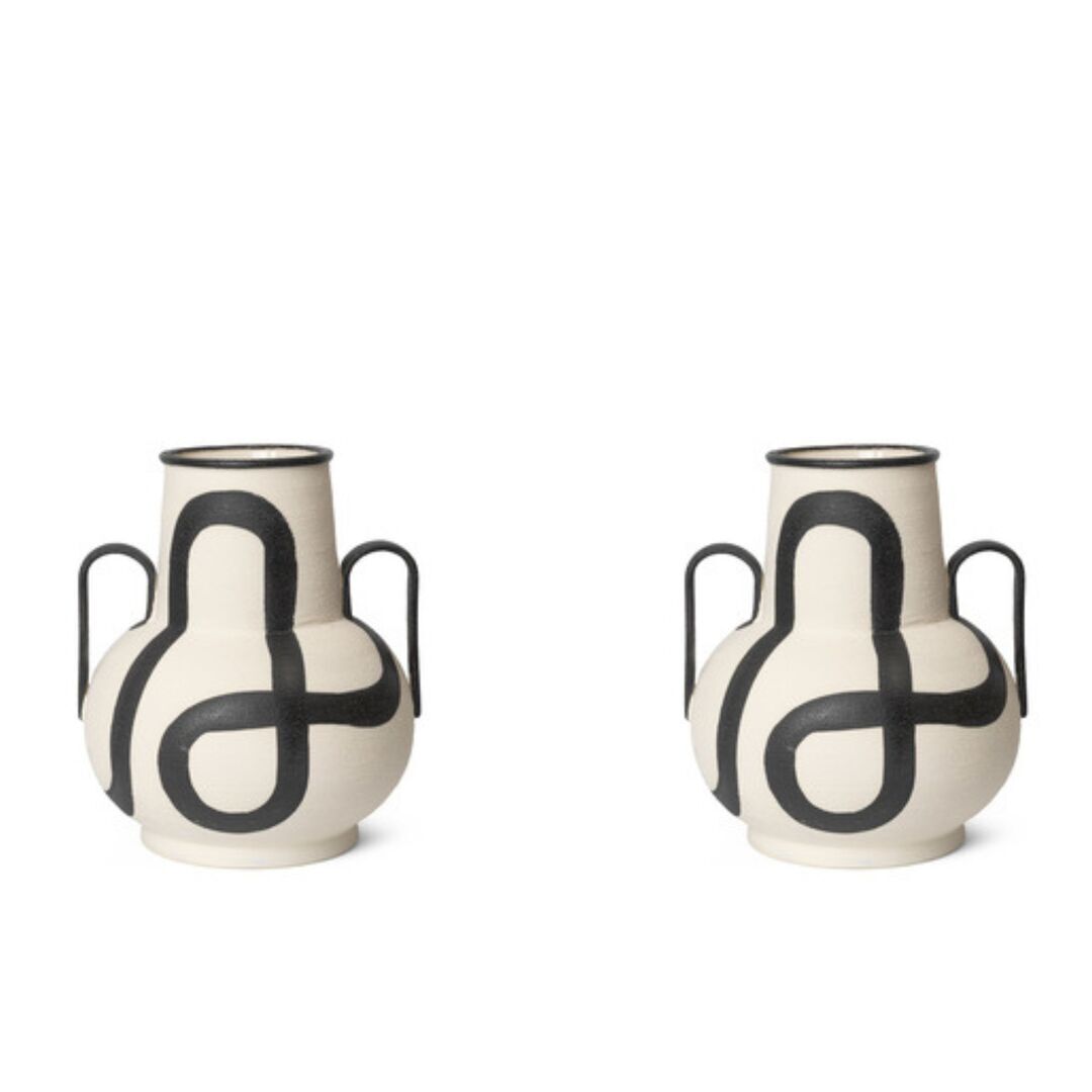 Ferm Living Trace Vase von Ferm Living Off White