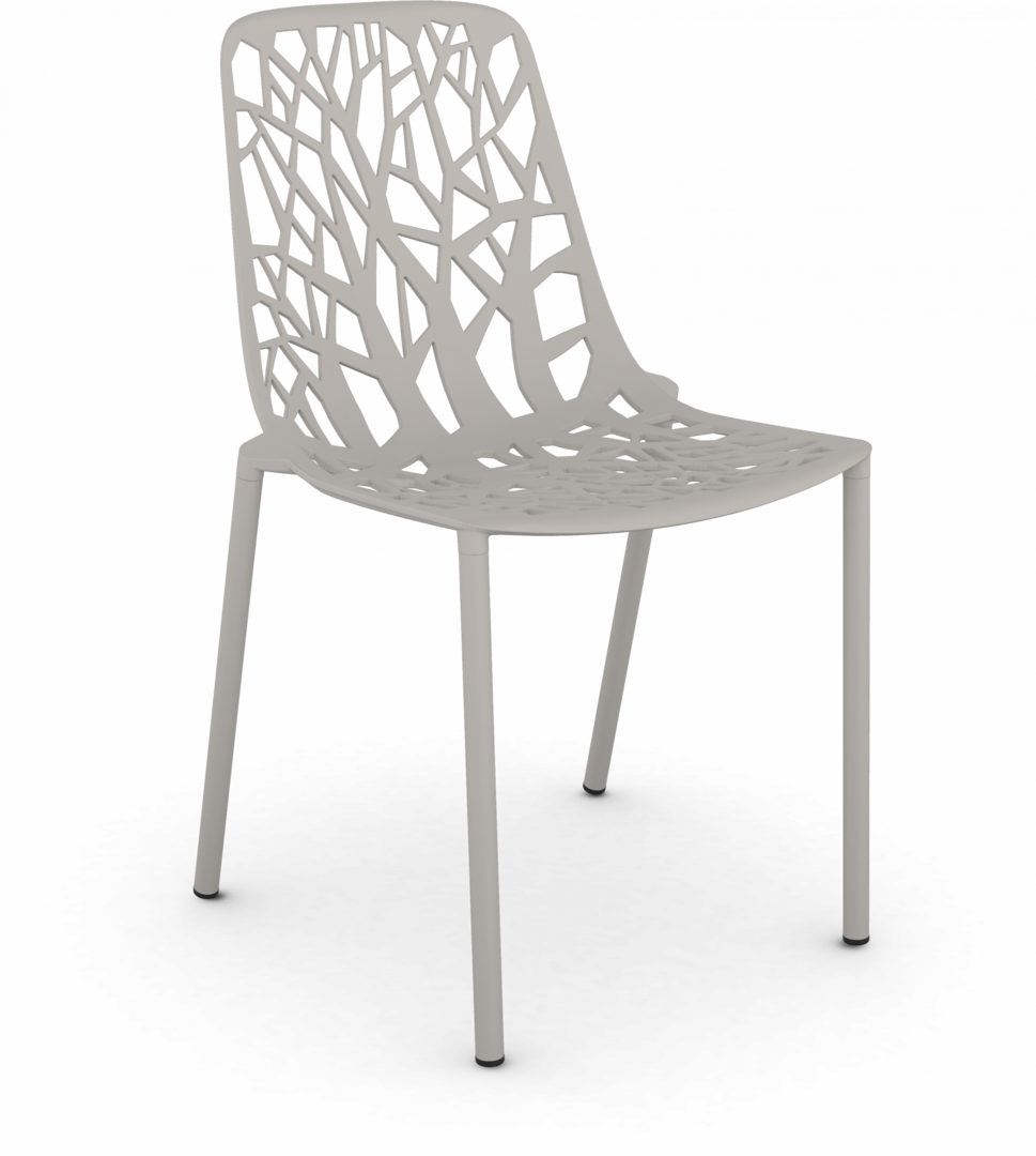 Fast Forest Stuhl von Fast Pulvergrau , Beine bedeckt mit Aluminium