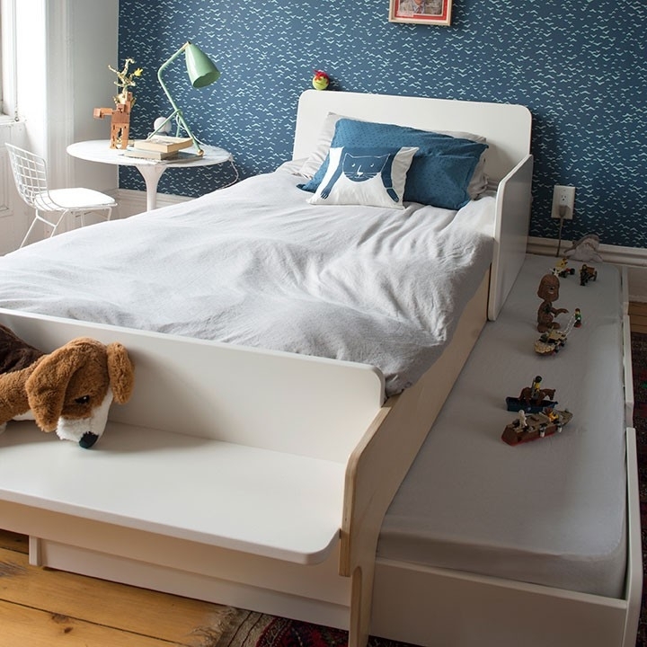 Oeuf River Trundle Bed White