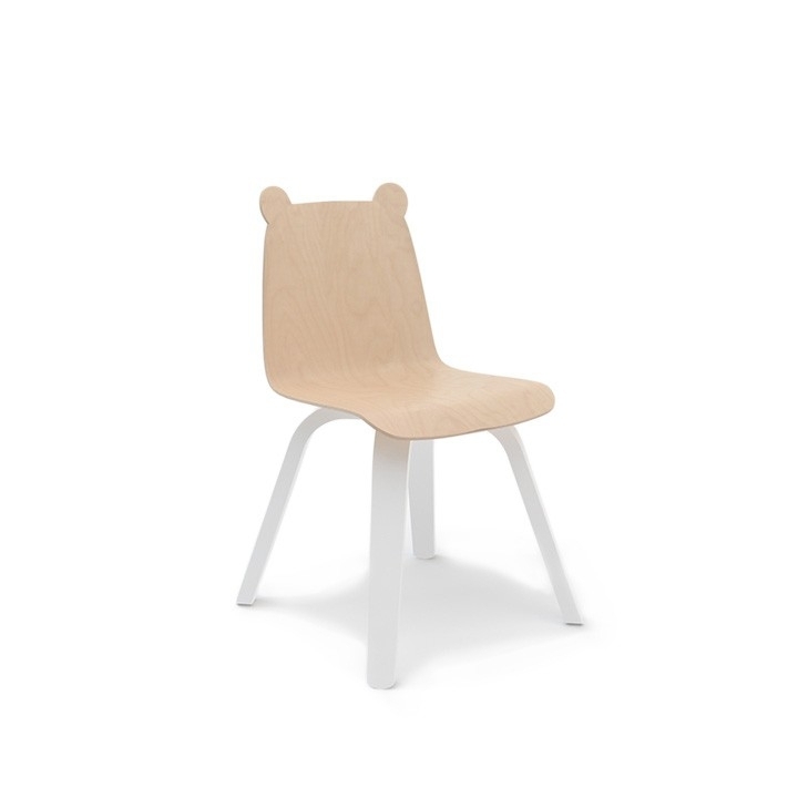 Oeuf Bear Play Chair (Set of 2) - White / Birch