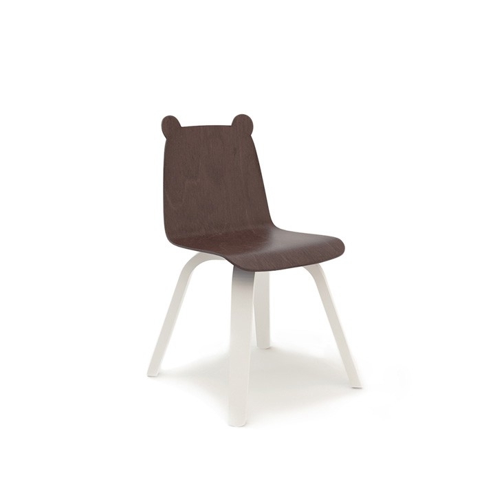 Oeuf Bear Play Chair (Set of 2) - White / Walnut