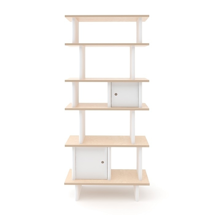 Oeuf Vertical Mini Library - White / Birch