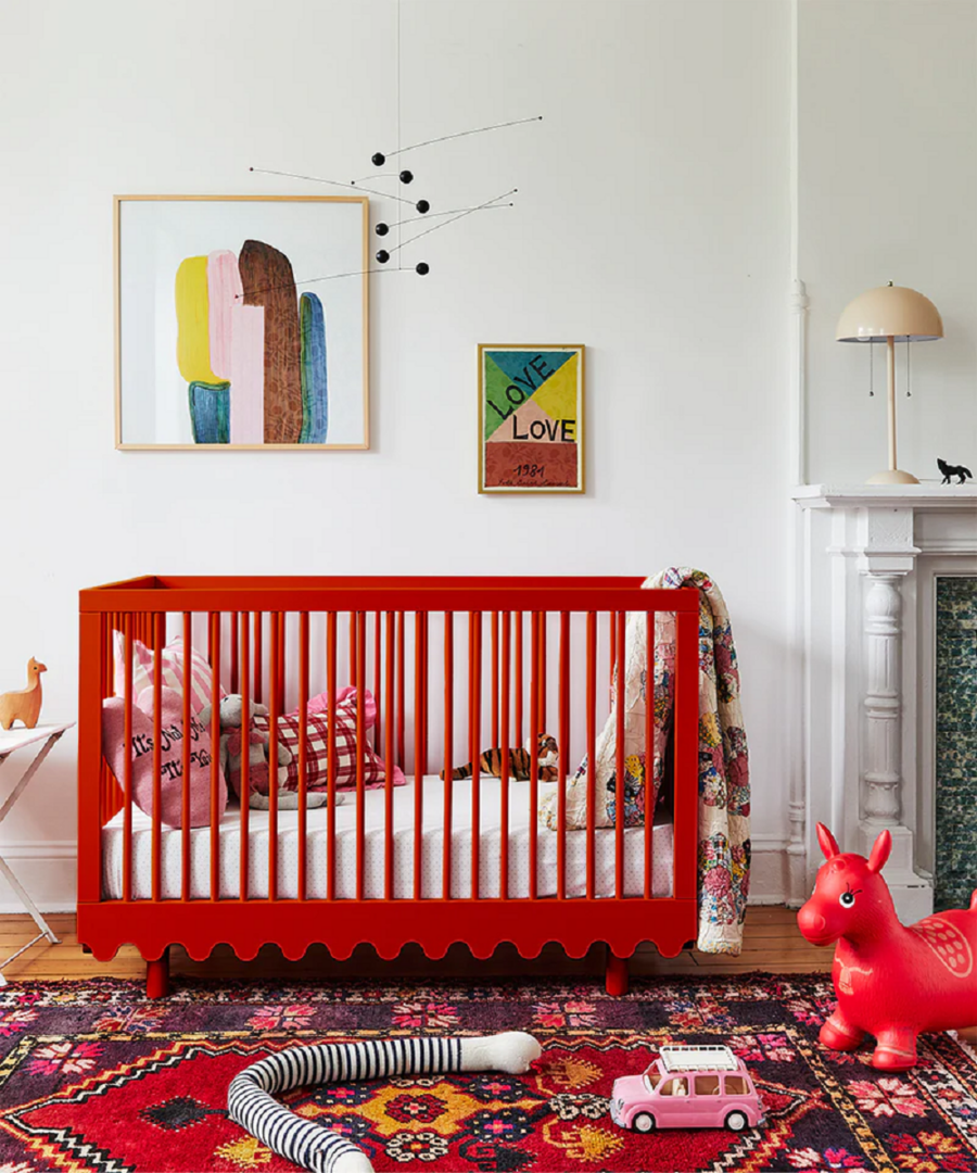 Oeuf Moss Crib - Babybett - Rot