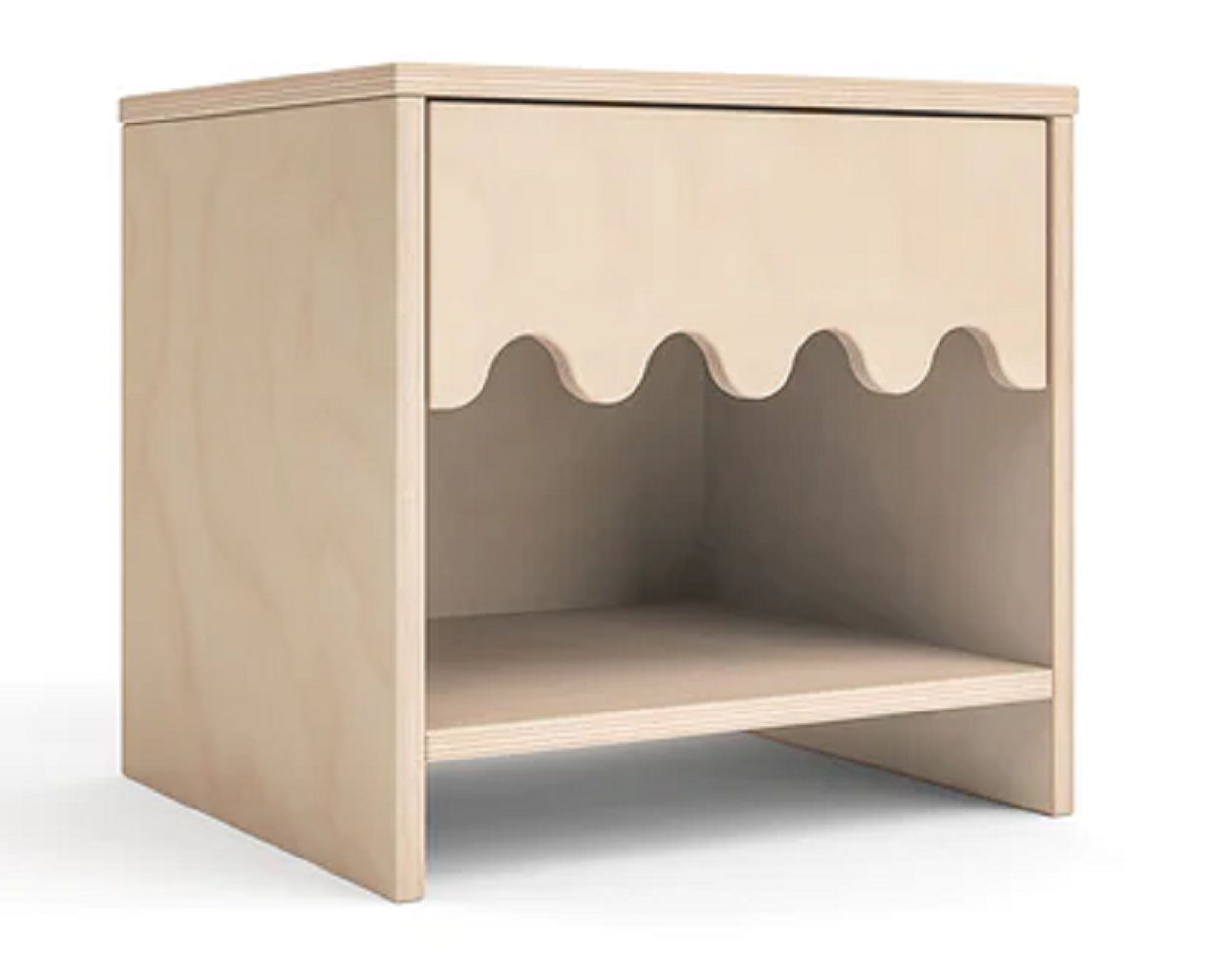 Oeuf Moss Nightstand - Nachtschrank - Birke Lackiert