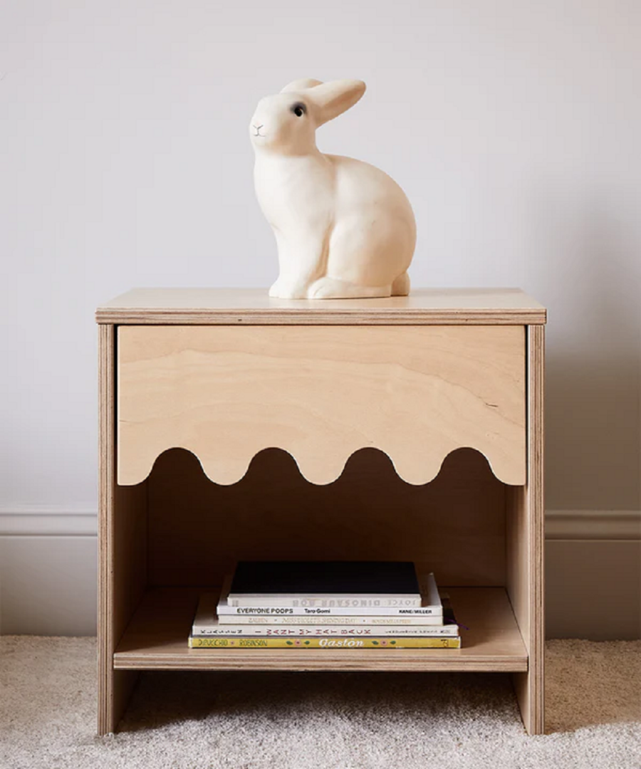 Oeuf Moss Nightstand - Nachtschrank - Birke Lackiert
