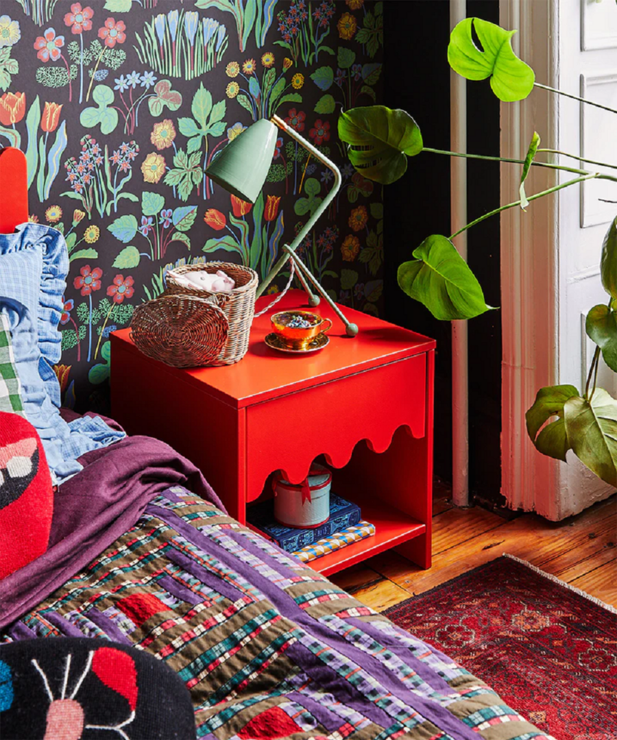 Oeuf Moss Nightstand - Nachtschrank - Rot