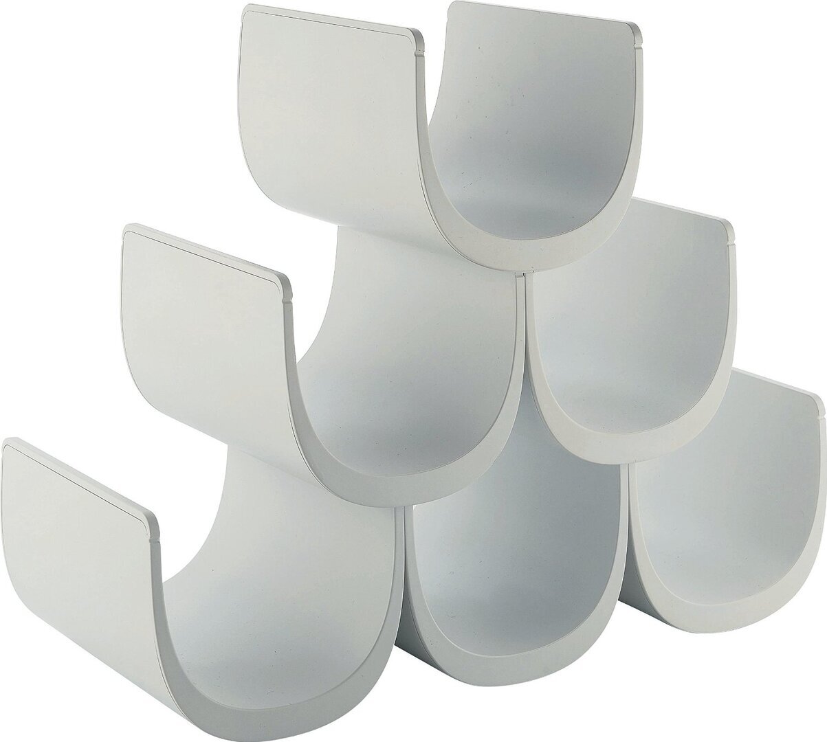 Alessi Noè Flaschenregal (6 Flaschen)-Weiss