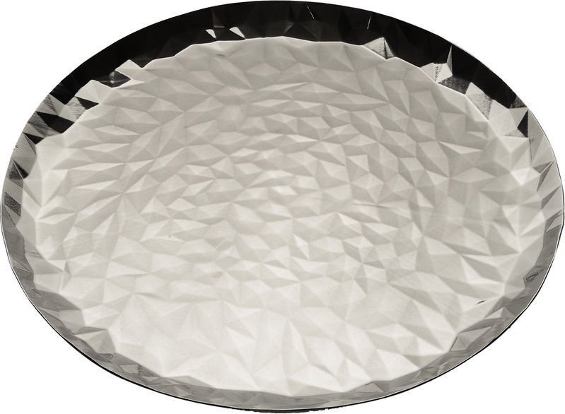 Alessi Joy n. 3 Tablett Rund - glänzend poliert
