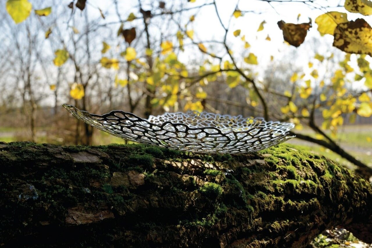 Alessi Tafelaufsatz Opus Edelstahl 18/10