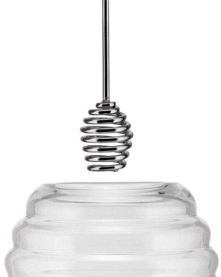 Alessi Honigglas Mit Schöpflöffel Honigtopf