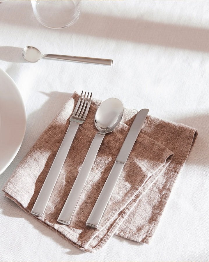 RUNDES MODELL DESSERTGABEL. 6-TEILIG