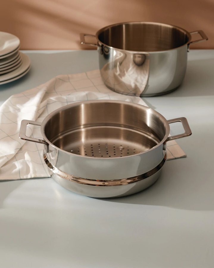 ALESSI POTS&PANS DURCHSCHLAGARTIGER EINSATZ ZUM DÜNSTEN