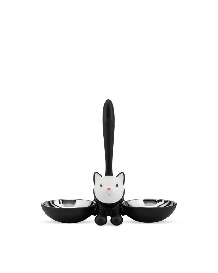 ALESSI TIGRITO KATZENNAPF - Schwarz