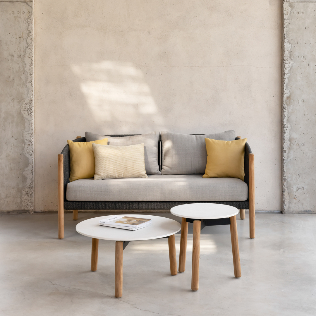 Vincent Sheppard Vincent Sheppard Lento Coffee Table Teakholz, Ø: 90 cm / H: 29 cm