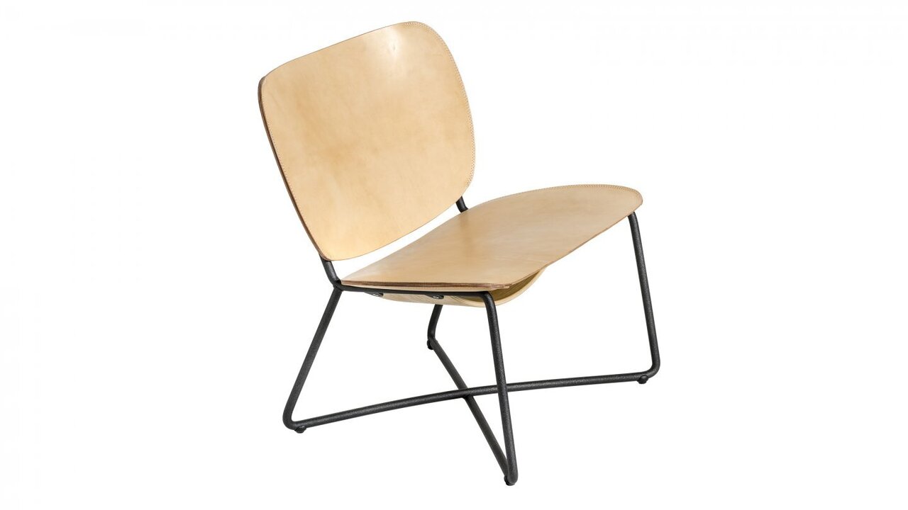 Functionals Miller Lounge Chair - Black Frame | Naturel Leather
