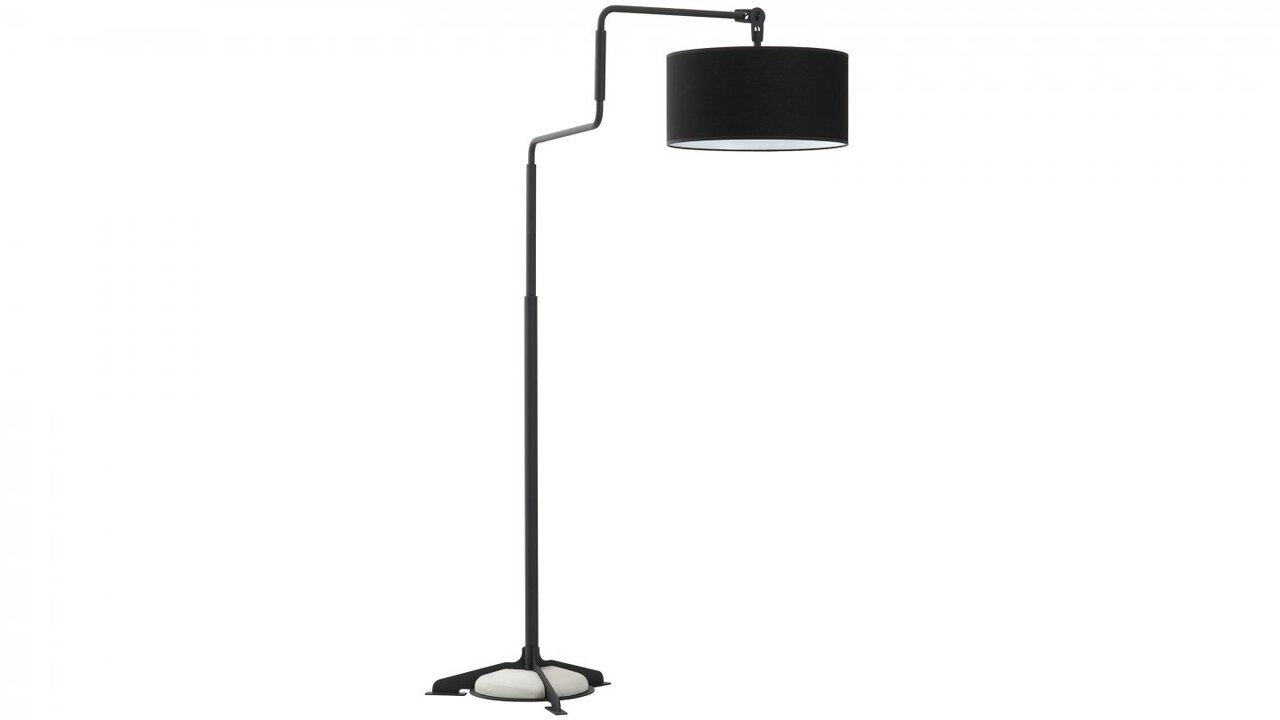Functionals Swivel Floor Light - Black Shade | Black Frame