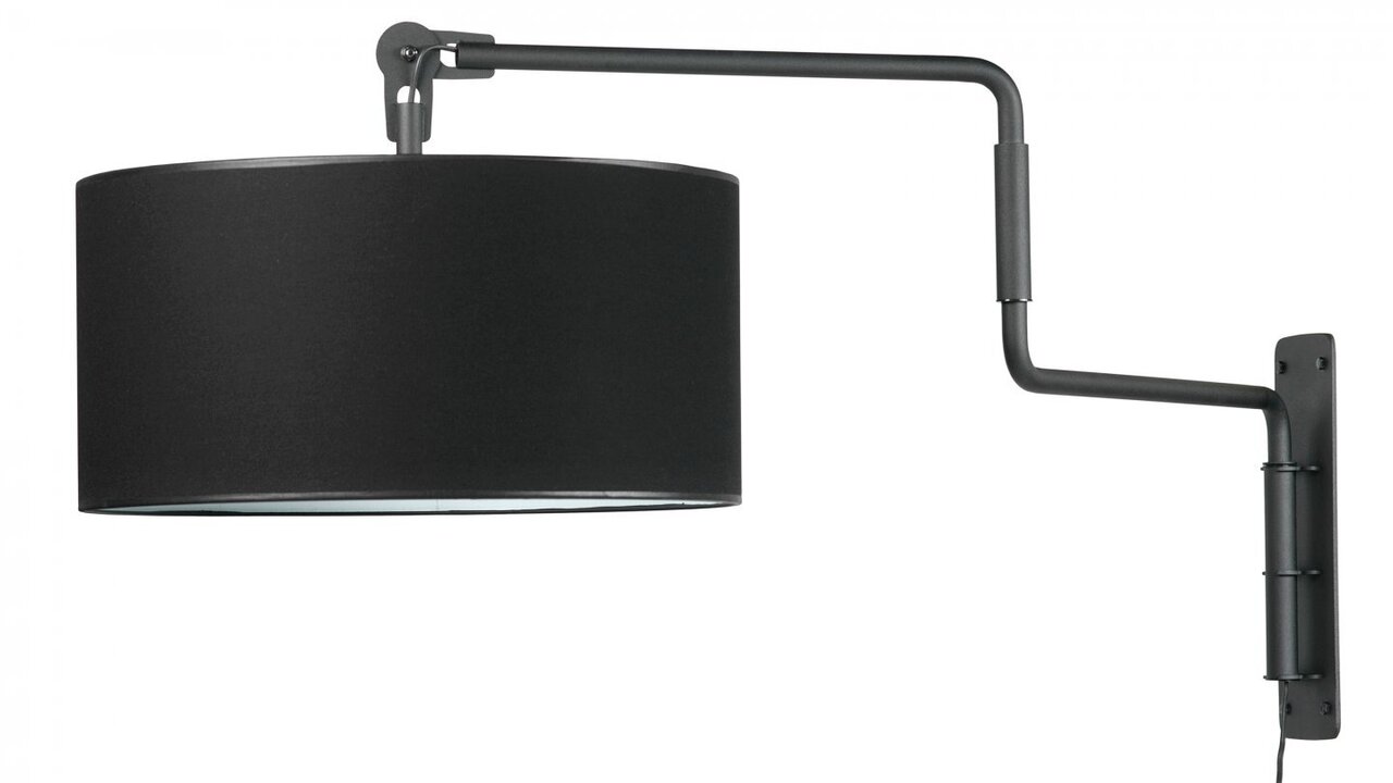 Functionals Swivel Wall Light - Black Shade | Black Frame