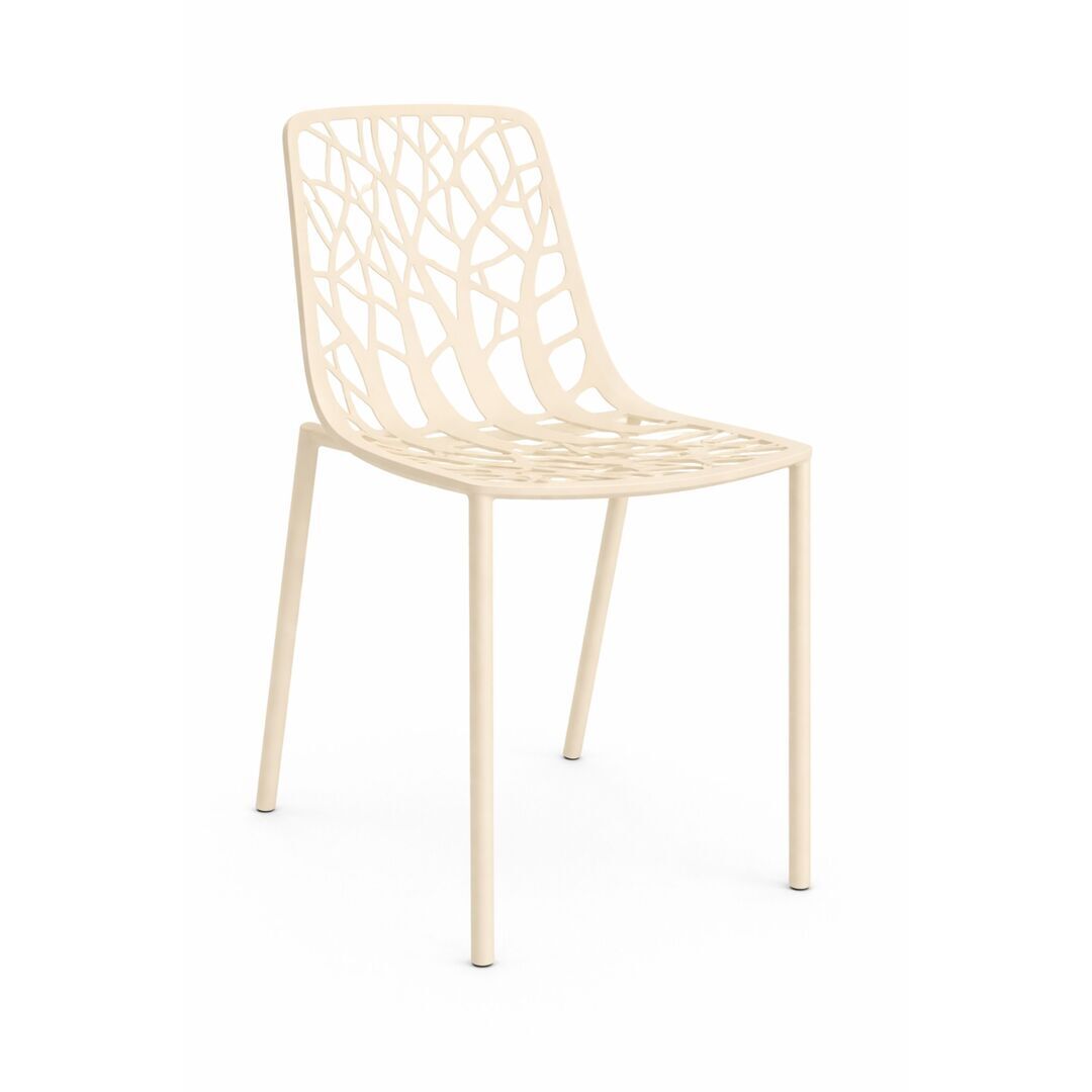 Fast Forest Stuhl von Fast  Butterweiss , Beine bedeckt mit Aluminium