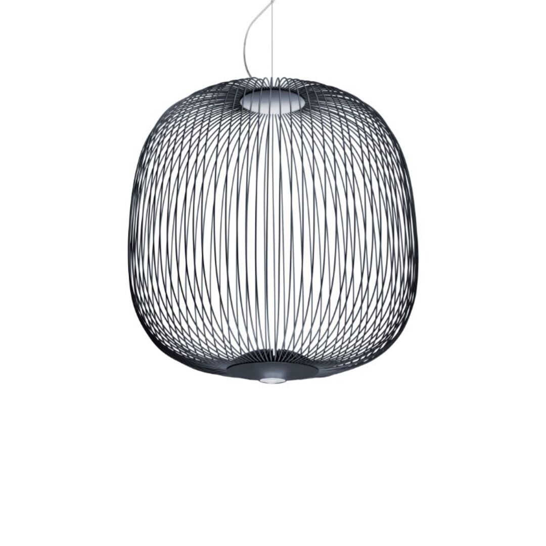 Foscarini  Pendelleuchte Spokes 2 von Foscarini Bluetooth - Casambi App, Graphit, Mittel