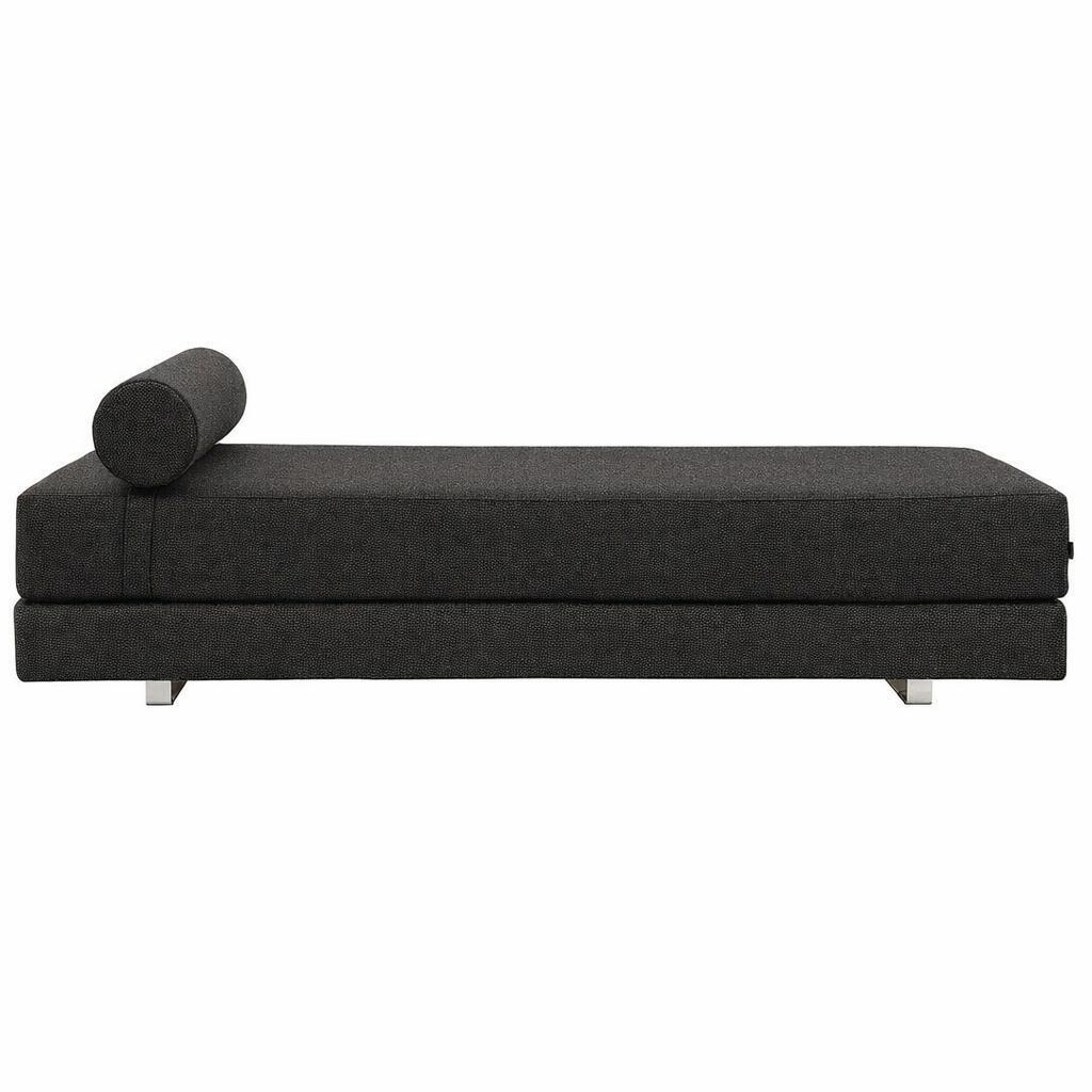 Softline Softline Lubi Schlafsofa mit Kaltschaummatratze Chrom, Schwarz-Braun 443 - Vision
