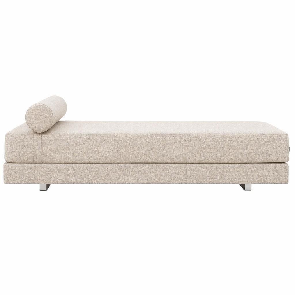 Softline Softline Lubi Schlafsofa mit Kaltschaummatratze Chrom, Sand 446 - Vision