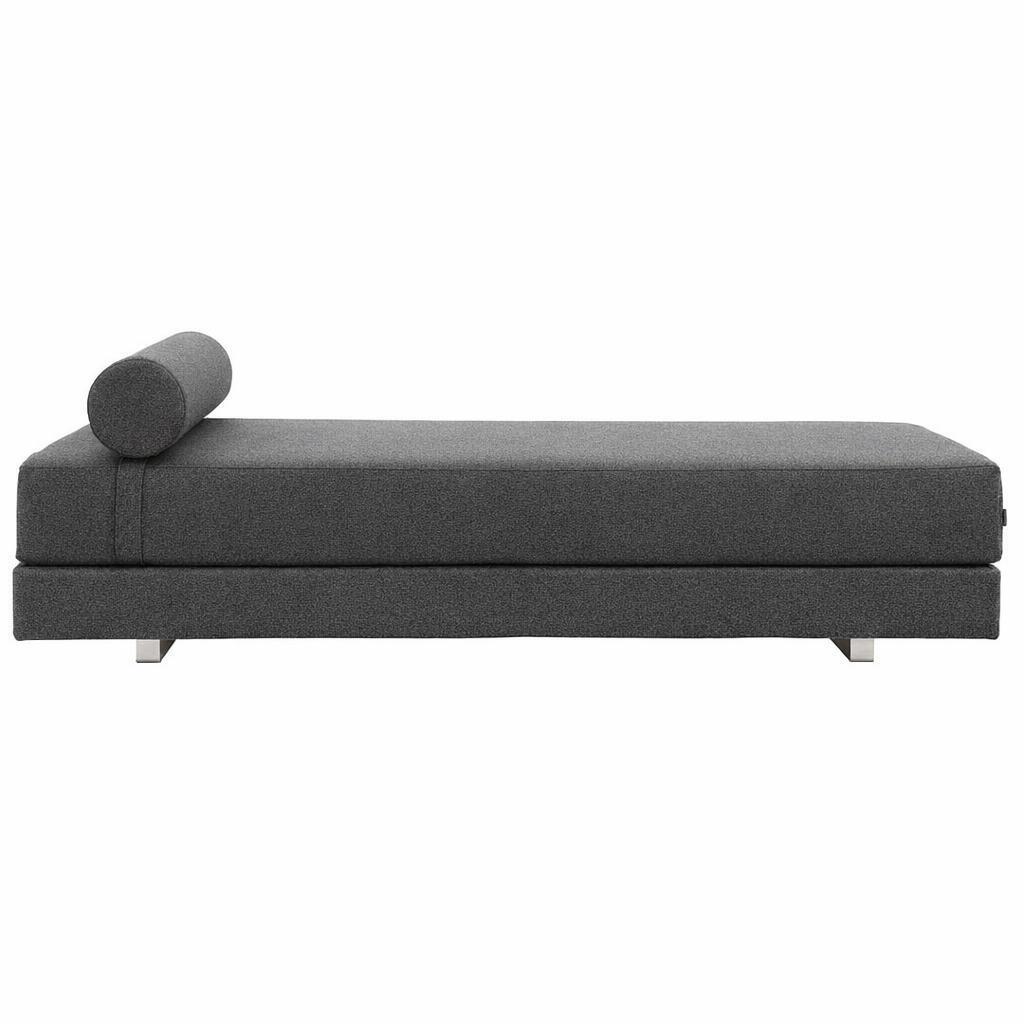 Softline Softline Lubi Schlafsofa mit Federkernmatratze Chrom, Grau 399 - Vision