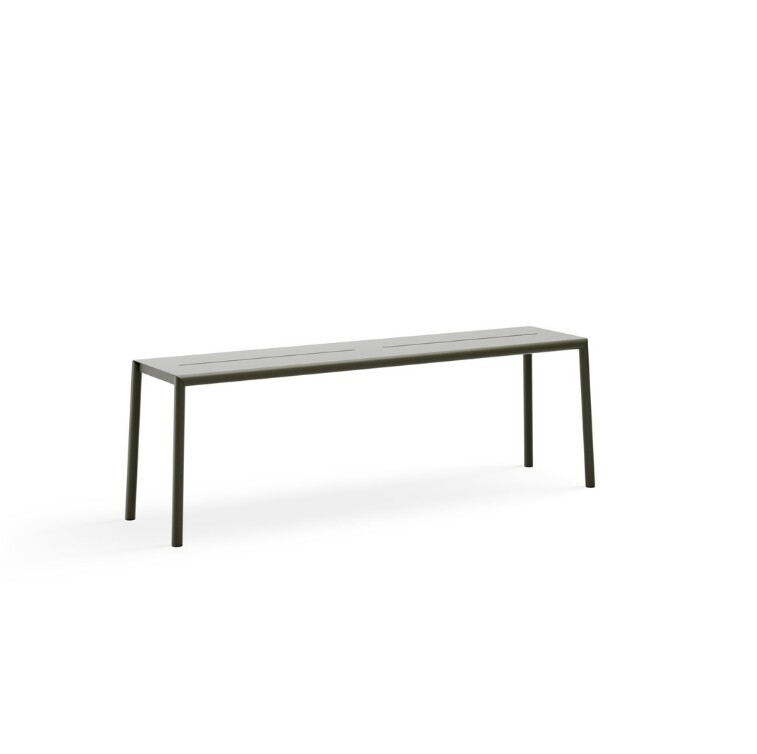 New Works New Works May Bench - Gartenbank Dunkelgrün