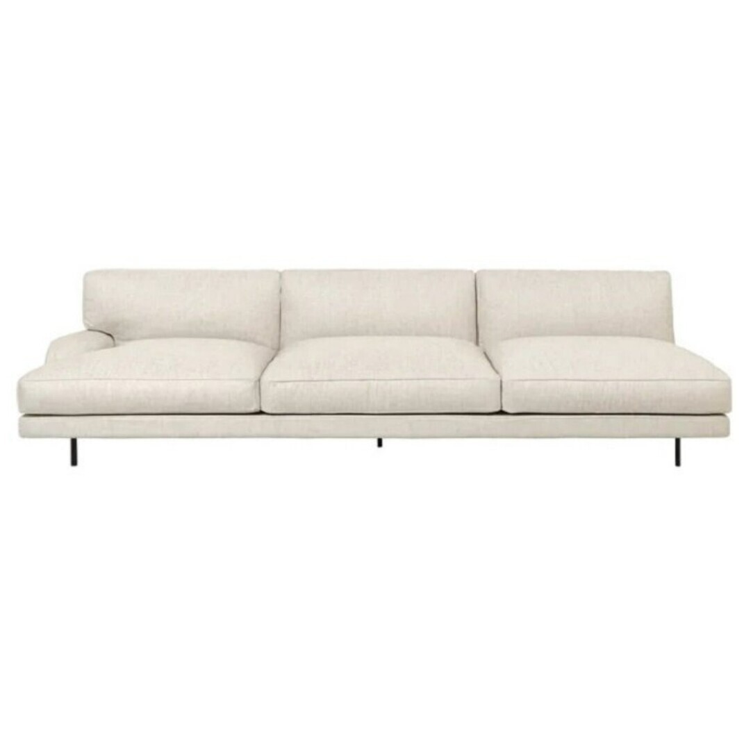 Gubi Gubi Flaneur 3-Sitzer Sofa mit Armlehne links