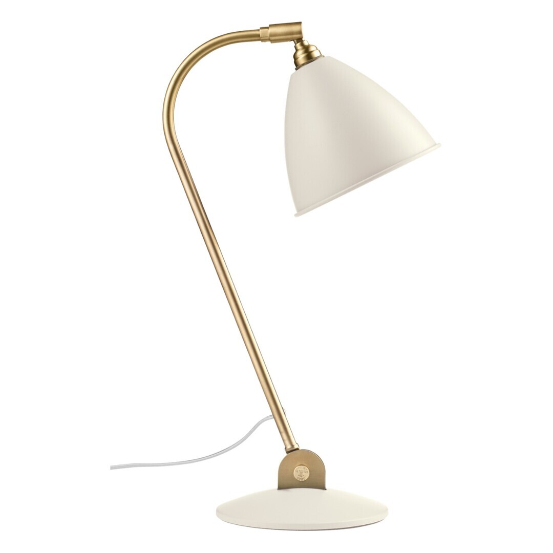 Gubi Tischlampe 'Bestlite BL2' mit Messinggestell Soft White Semi Matt