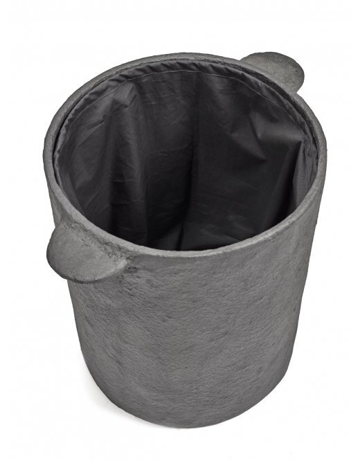 Serax Basket+Lid+Linen Bag Black Earth
