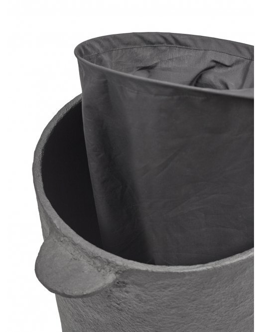 Serax Basket+Lid+Linen Bag Black Earth