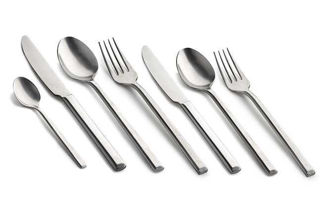 Serax Cutlery Set In Giftbox Stone Wash Pure