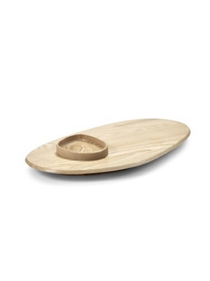 Serax Platter + Bowl - Servierbrett aus Holz - Dune - L 60 x B34 x H 8cm