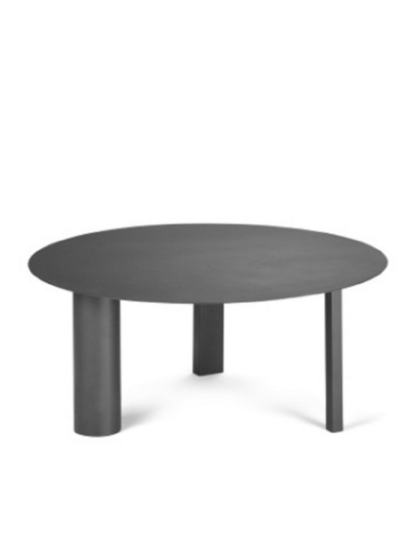Serax Side Table L Black Tubes - Couchtisch ⌀70cm x H 29,5cm