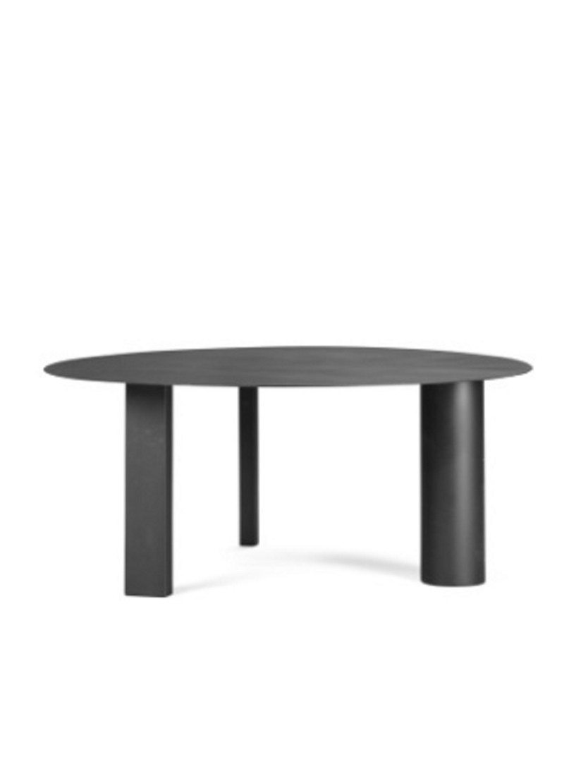 Serax Side Table L Black Tubes - Couchtisch ⌀70cm x H 29,5cm