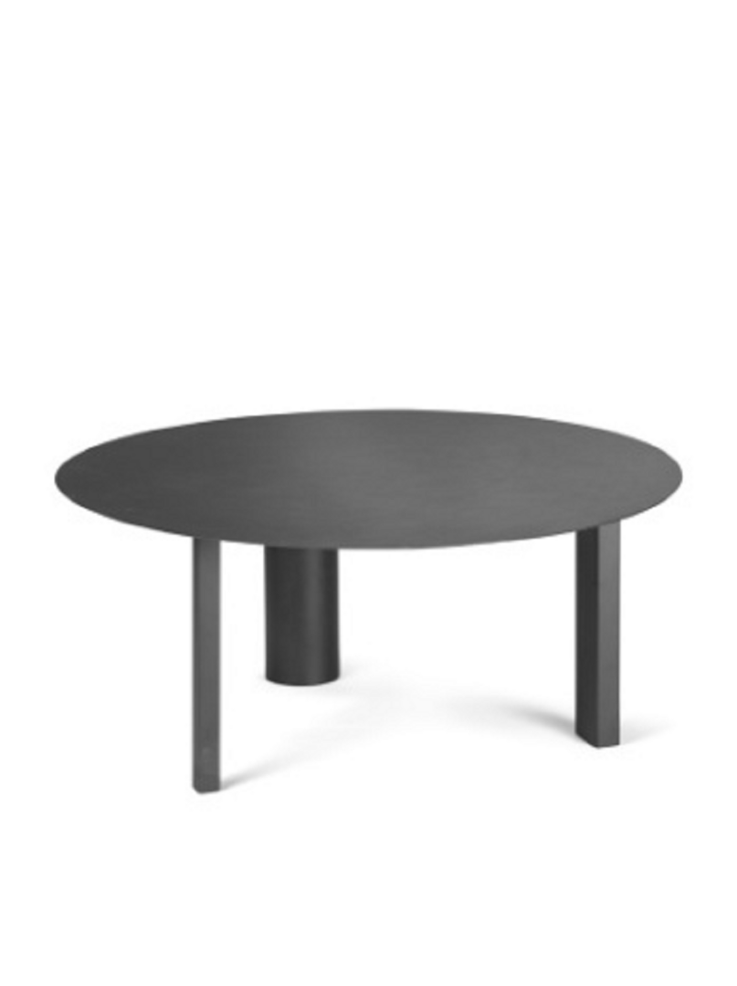 Serax Side Table L Black Tubes - Couchtisch ⌀70cm x H 29,5cm