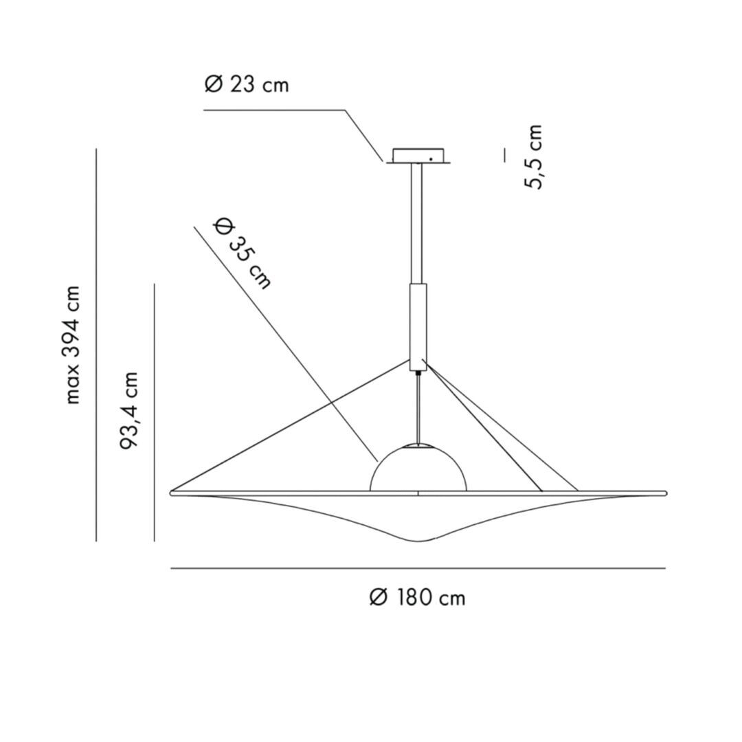 Axolight-Manto-LED-Pendelleuchte-Ø180