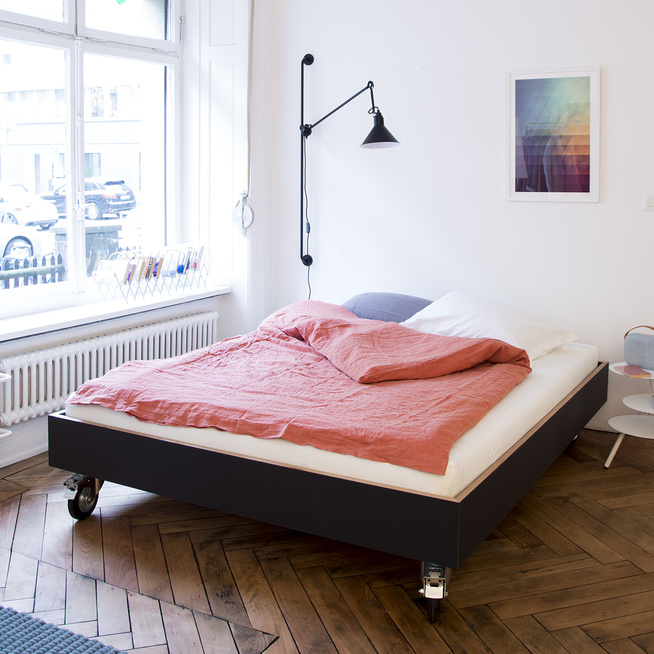 Performa Bett auf Rollen