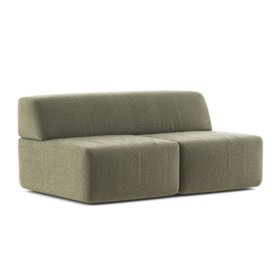 Classicon Module A Zweisitzer Mitte Sofa Soft Stone von Classicon Pamir RE - Hellgrün 795