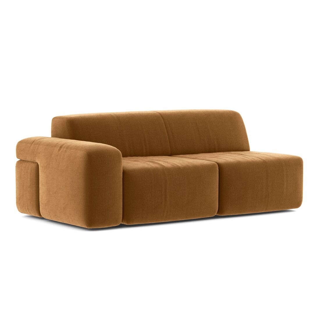 Classicon Module B Zweisitzer Links Sofa Soft Stone von Classicon Andro Plus - Kupfer 824 