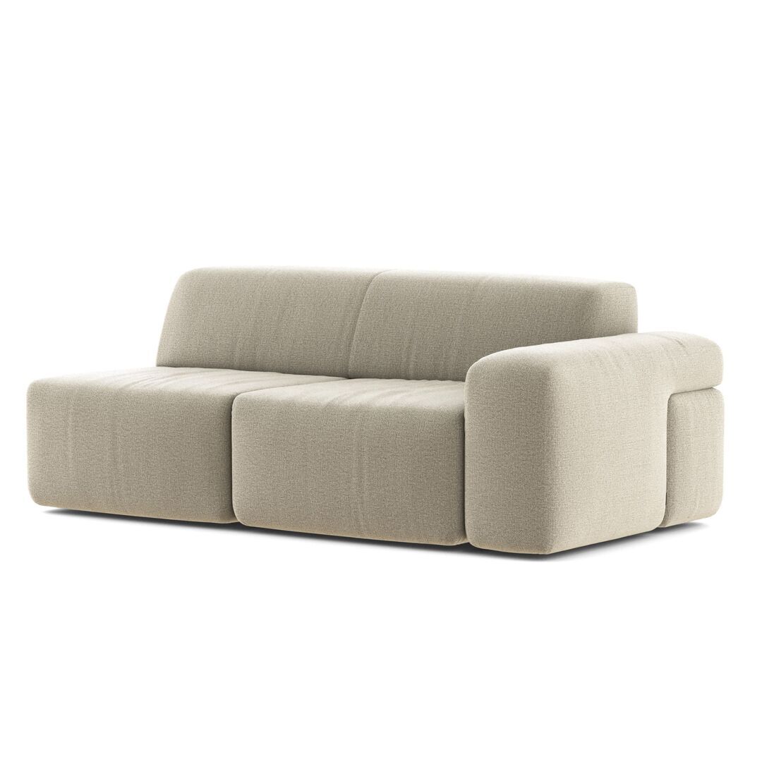Classicon Module C Zweisitzer Rechts Sofa Soft Stone von Classicon Andro Plus - Hellgrau 994