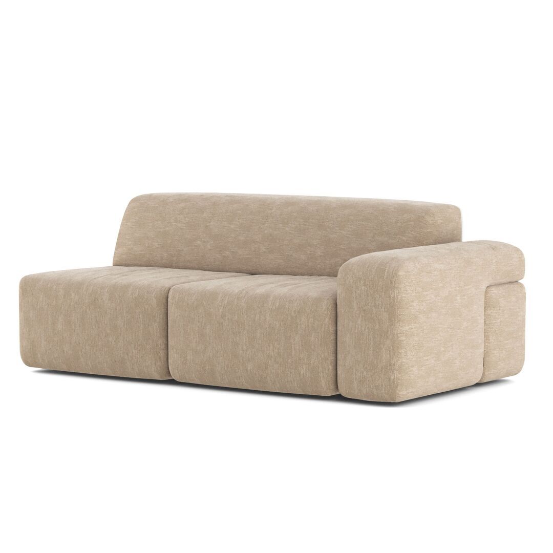 Classicon Module C Zweisitzer Rechts Sofa Soft Stone von Classicon Tinto - Beige 802 