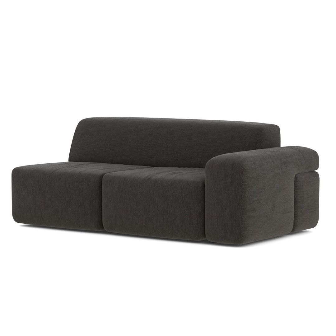 Classicon Module C Zweisitzer Rechts Sofa Soft Stone von Classicon Tinto - Grüngrau 999 
