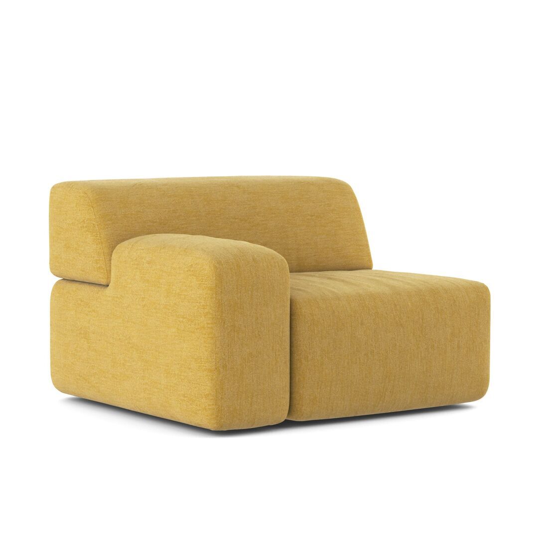 Classicon Module E Einsitzer Links Sofa Soft Stone von Classicon Tinto - Gold 115