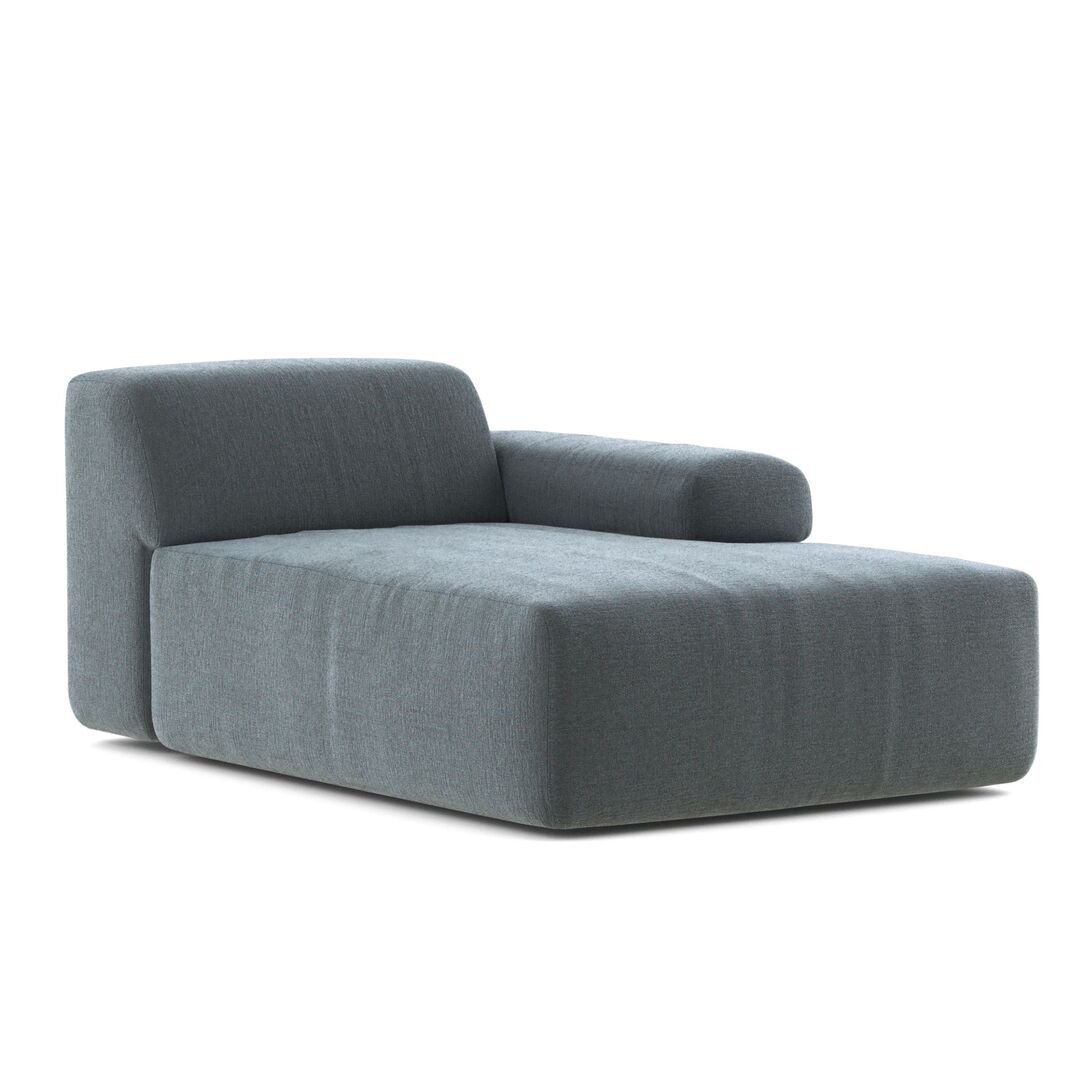 Classicon,Module H Recamier Rechts Sofa Soft Stone von Classicon Andro Plus - Hellblau 543