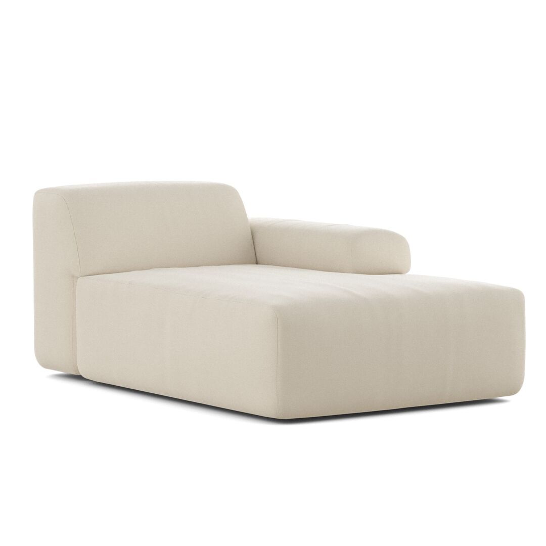 Classicon,Module H Recamier Rechts Sofa Soft Stone von Classicon Antoni - Weiss 981