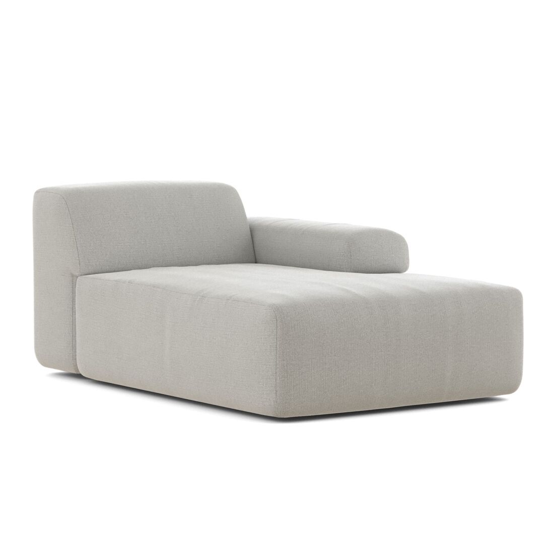 Classicon,Module H Recamier Rechts Sofa Soft Stone von Classicon Pamir RE - Steingrau 993