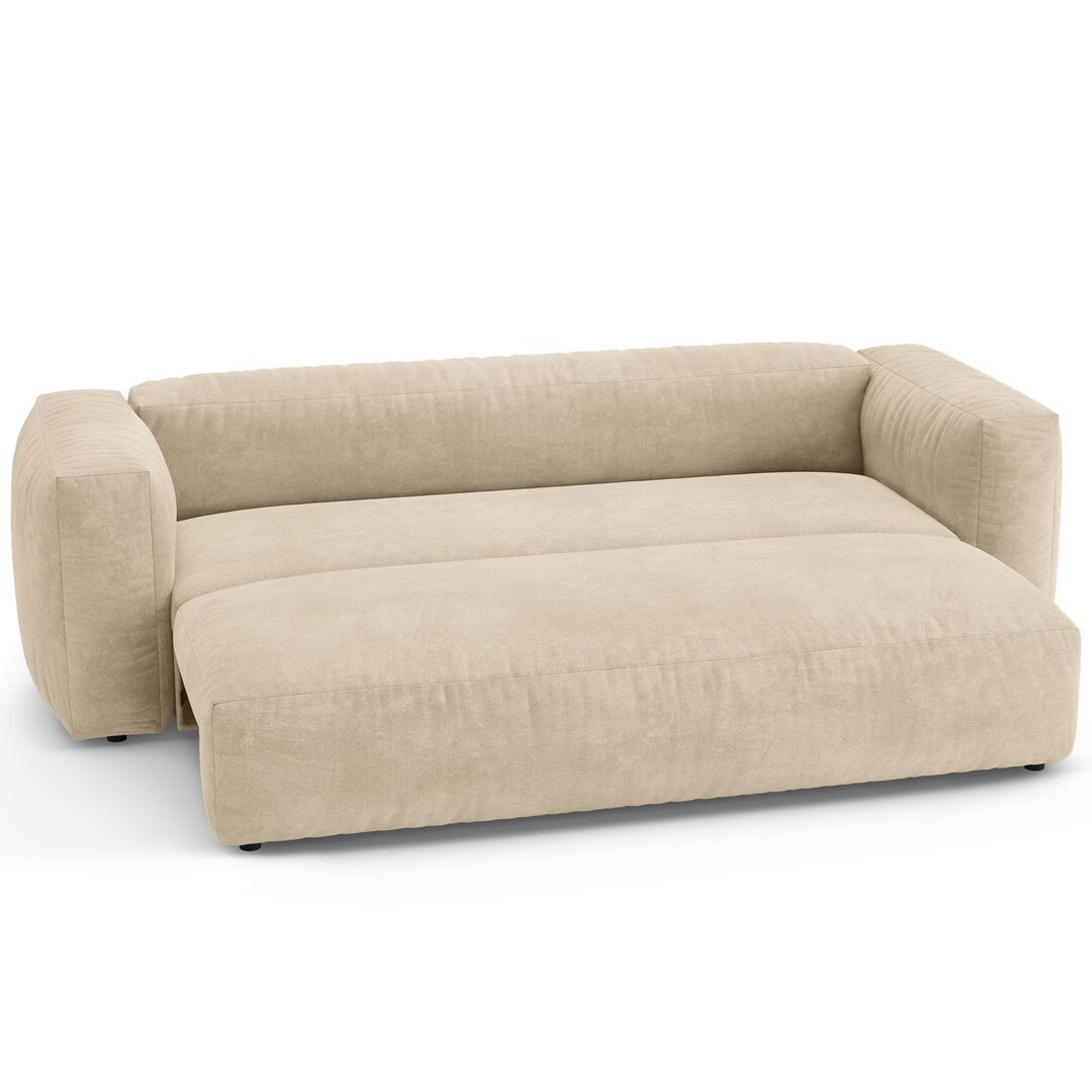 Micadoni MICADONI MARTINA Schlafsofa Velvet - Light Beige