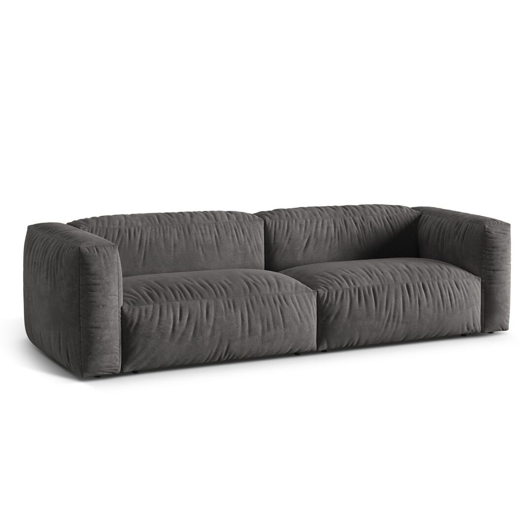 Micadoni MICADONI MARTINA 3 Sitzer Sofa Velvet - Grey