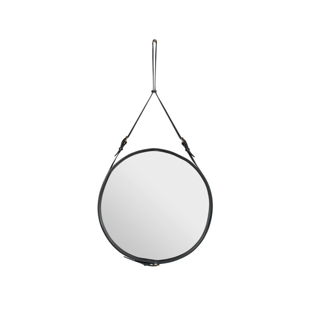 Gubi Runder Spiegel 'Adnet' Black, Ø: 58 cm